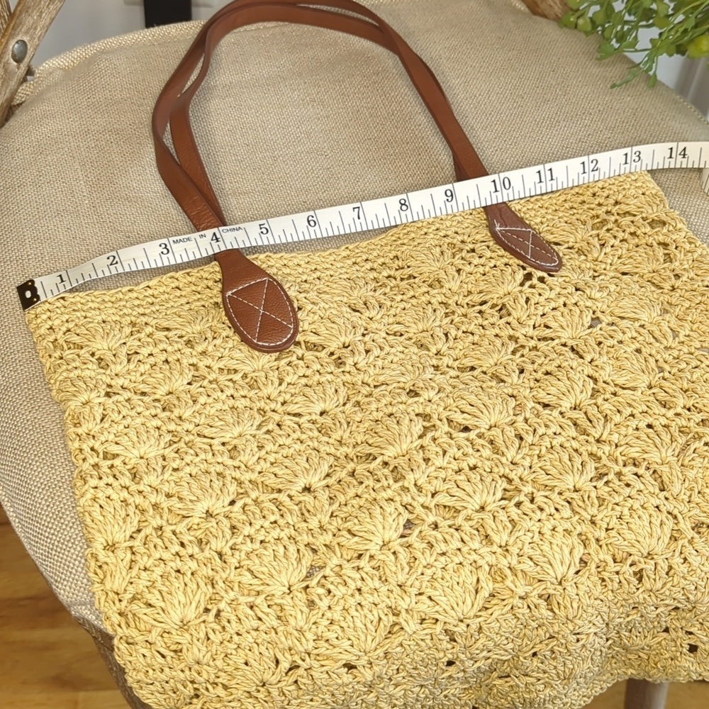 Gap Kids Straw Tote Bag/Shopper Tote Shoulder Bag - Picture 11 of 11
